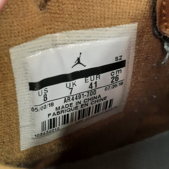 Nike Air Jordan Retro 9 NRG Boot Mens 8 Shoes Wheat Flax Baroque Brown Sneakers main image 6